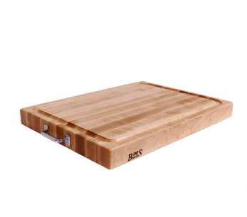 Tábua de cortar em madeira de ácer Boos Blocks Pro Chef com canal 61x46x6cm