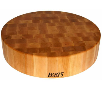 Boos Blocks Gourmet tagliere rotondo spesso in legno d'acero