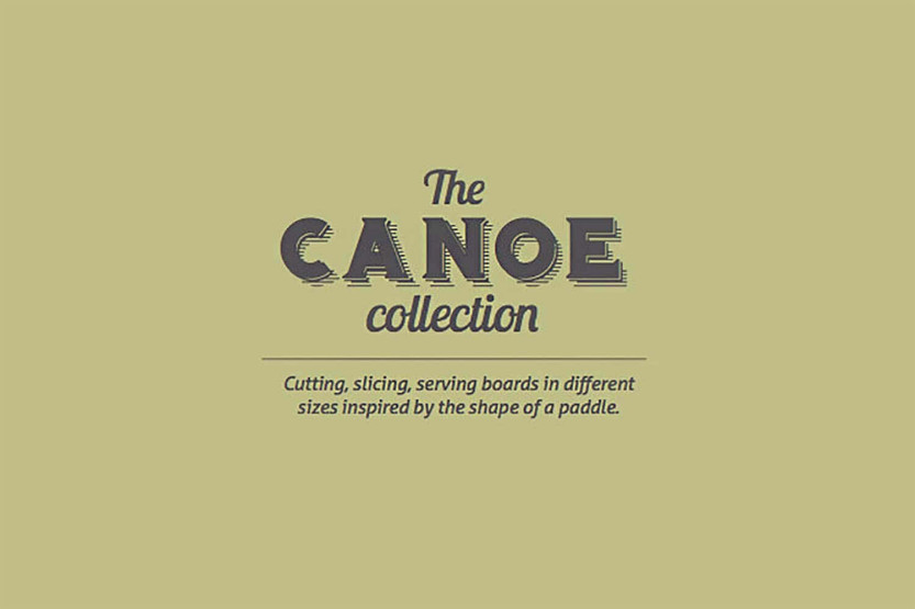 Tablero de teca Haus Colección Canoa en teca ecológica 48x9cm
