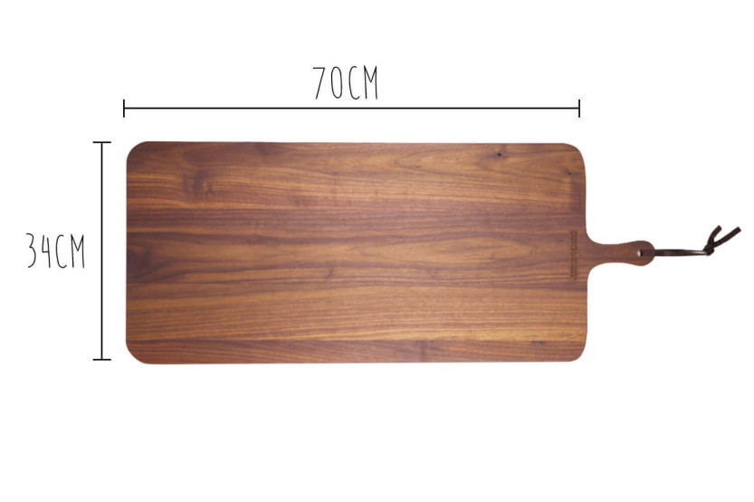 Dutch Deluxes XL cutting board 34x70cm with handle