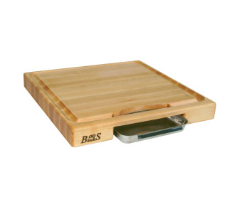 Boos Blocks Prep Masters lønnetreplate + stålplate 46x46x6cm