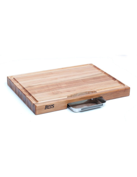 Board Boos Blocks Prep Masters Ahornholz + Stahlplatte 46 x 38 x 6cm
