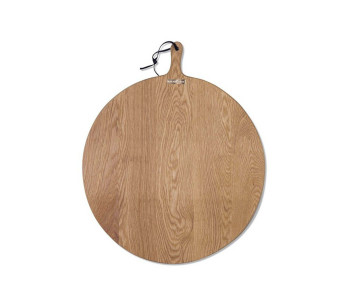 Dutchdeluxes XL ROUND leikkuulauta 60cm tammi kahvalla varustettuna