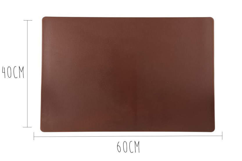 HD500 ruskea polyeteeni leikkuulauta jaloilla 60x40cm