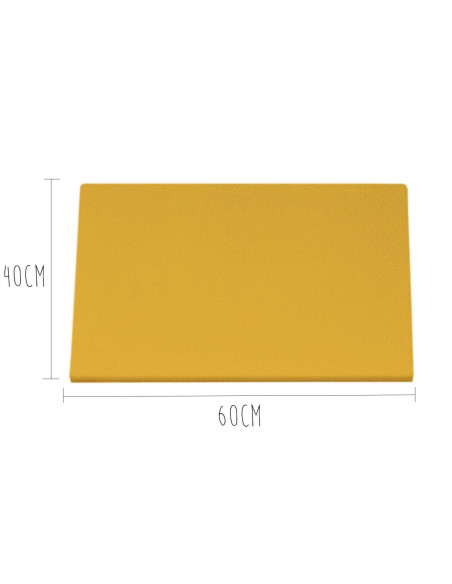 HD500 keltainen polyeteeni leikkuulauta jaloilla 60x40cm