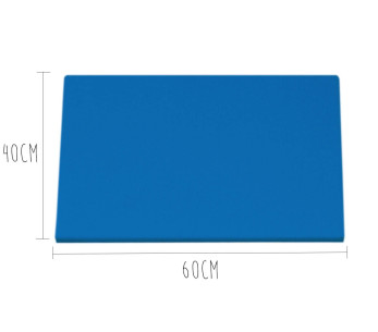 Sininen polyeteeni leikkuulauta HD500 jaloilla 60x40cm