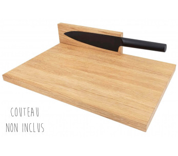 Clap Design multifunktionell skärbräda i ekträ 37x24x2cm 2