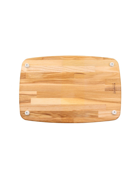 Legnoart Cuoco håndlaget blokk i naturlig ask med sklisikre føtter og kanal