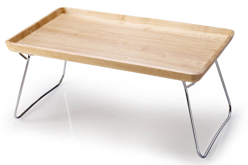 Mensola per letto in legno Continenta su gambe in metallo 53x32x7cm