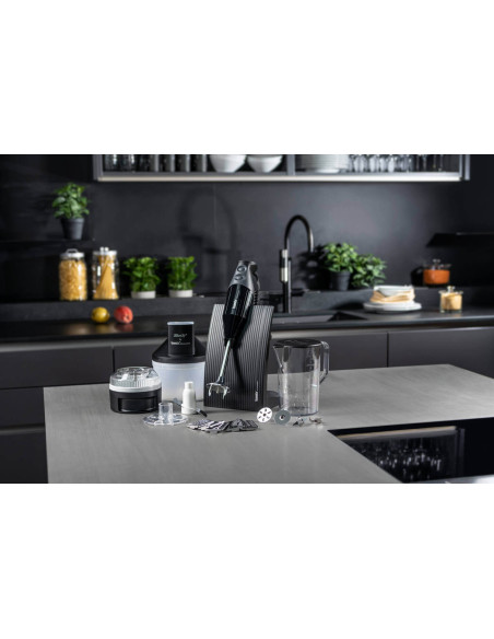 Bamix SuperBox Black - Bamix Swissline + SliceSy en accessoires