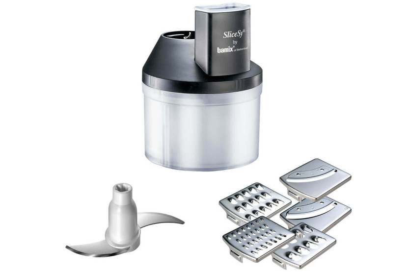 Bamix SuperBox Black - Bamix Swissline + SliceSy y accesorios