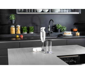 Batidora de mano Bamix M200 Mono blanca con accesorios 2