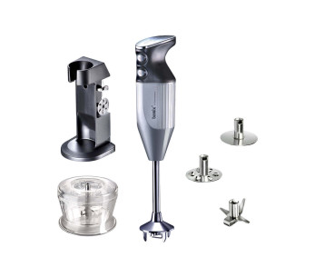 Varinha mágica Bamix M200 Deluxe prateada com acessórios