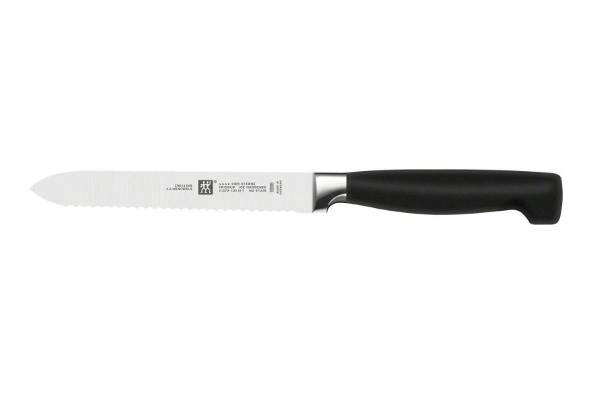 Zwilling Four Star Universal -veitsi 13cm hammastettu terä