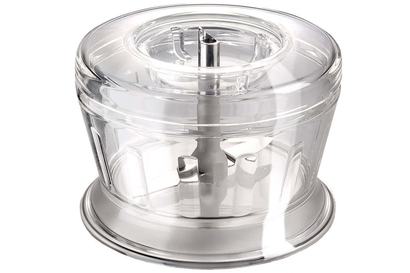 Batidora de mano Bamix M200 Deluxe plateada con accesorios