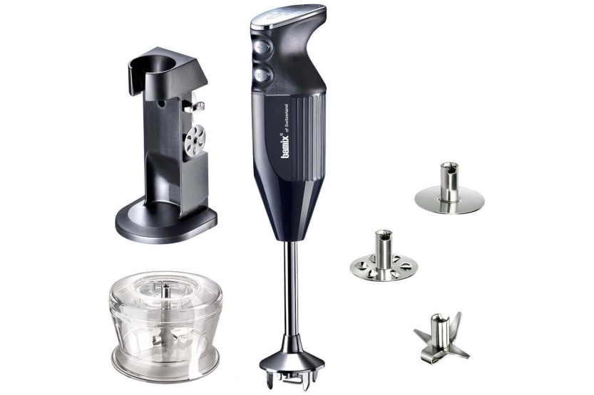 Batidora de mano Bamix M200 Deluxe negra con accesorios
