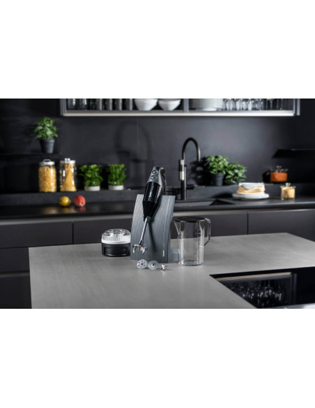 Bamix M200 Swissline staafmixer Zwart met accessoires