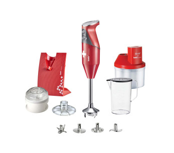 Bamix SuperBox Rojo - Bamix SwissLine + SliceSy y accesorios