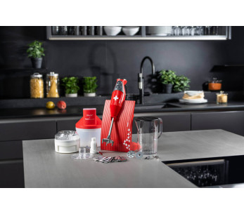 Bamix SuperBox Red - Bamix SwissLine + SliceSy ja tarvikkeet 2