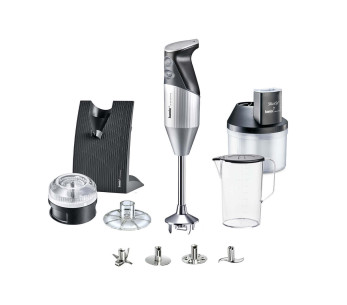 Bamix SuperBox Silver -setti - Bamix Swissline + SliceSy ja tarvikkeet