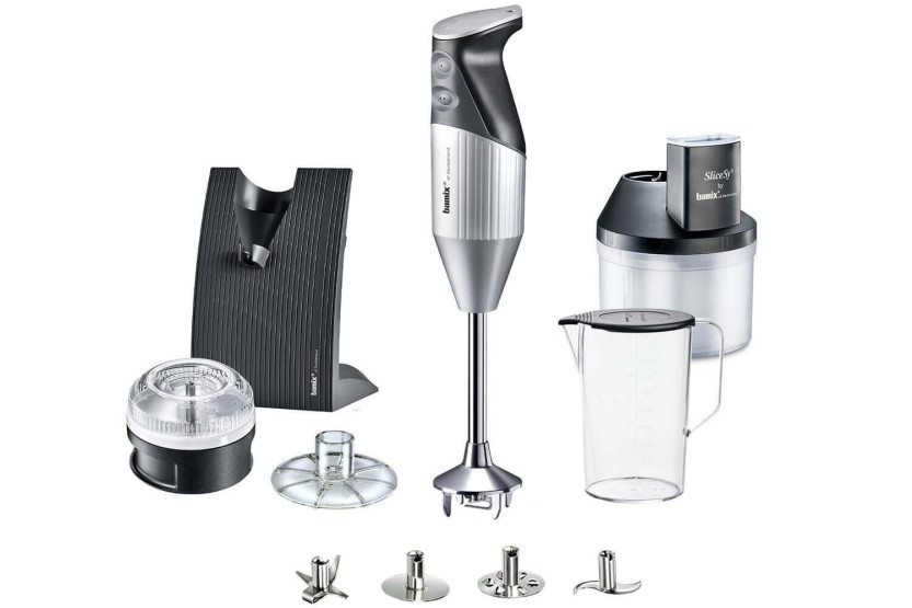 Set Bamix SuperBox Silver - Bamix Swissline + SliceSy e accessori