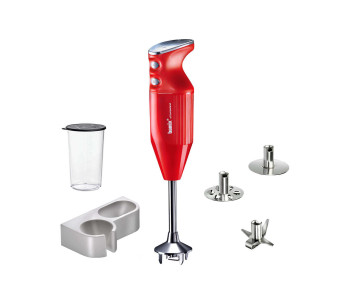 Batidora de mano Bamix M200 Mono roja con accesorios