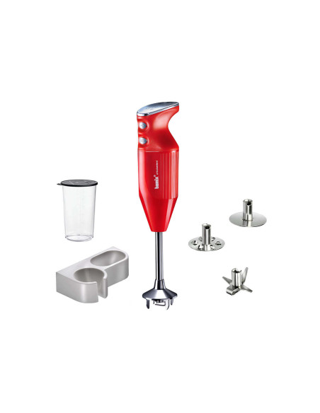 Bamix M200 Mono Stabmixer rot mit Zubehör