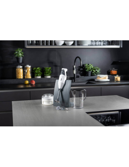 Bamix M200 Swissline white hand blender with accessories