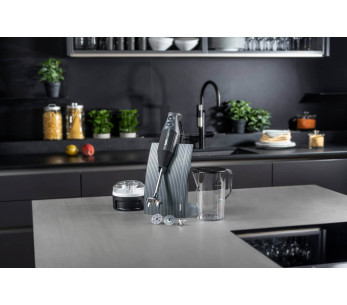 Bamix M200 Swissline-sauvasekoitin antrasiitti tarvikkeineen 2