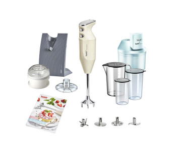 Conjunto de natas Bamix Pâtisserie M200 Swissline - acessórios + livro de receitas