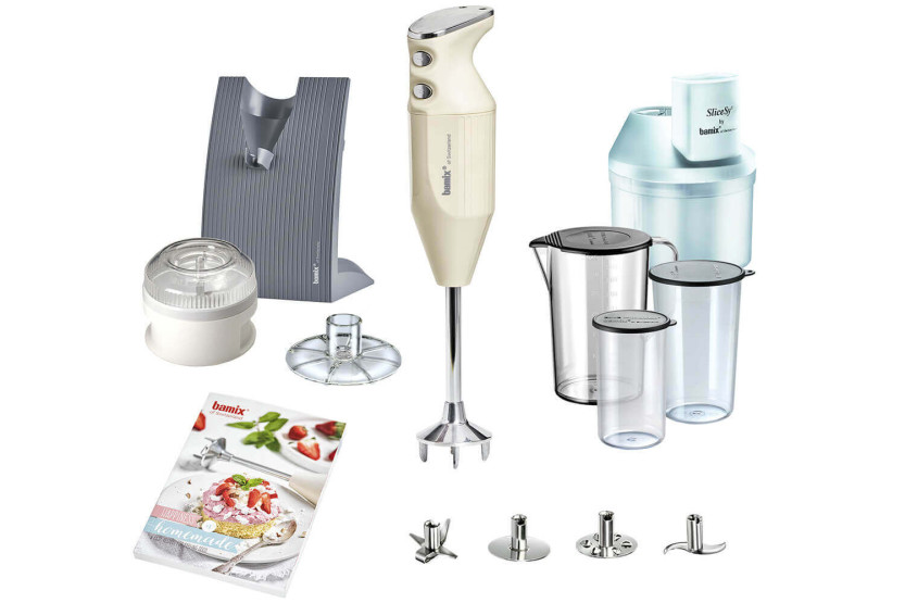 Bamix Pâtisserie M200 Swissline flødesæt - tilbehør + opskriftsbog