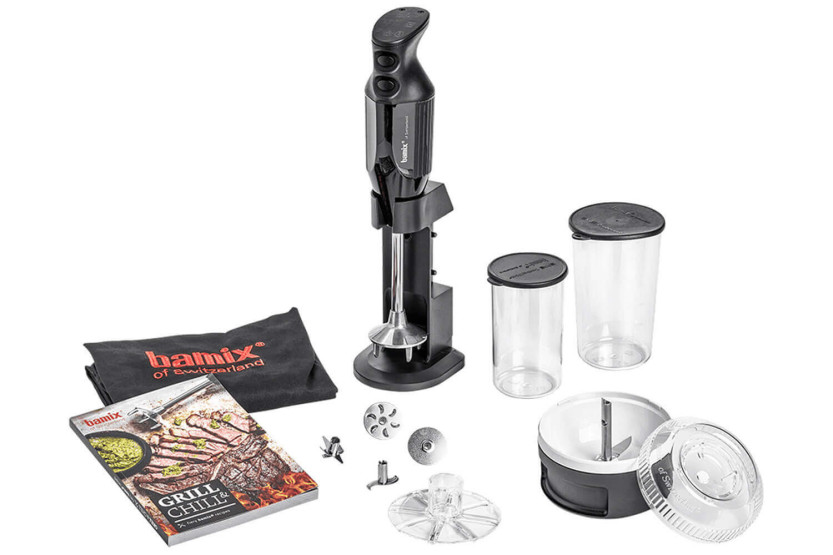Bamix Barbecue M200 Deluxe musta setti - tarvikkeet + esiliina + reseptikirja