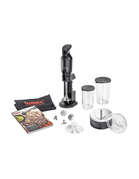 Bamix Barbecue M200 Deluxe musta setti - tarvikkeet + esiliina + reseptikirja