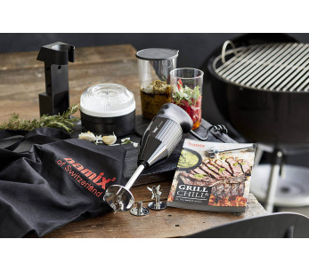 Set nero Bamix Barbecue M200 Deluxe - accessori + grembiule + ricettario 2