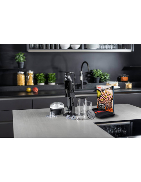 Bamix Barbecue M200 Deluxe musta setti - tarvikkeet + esiliina + reseptikirja