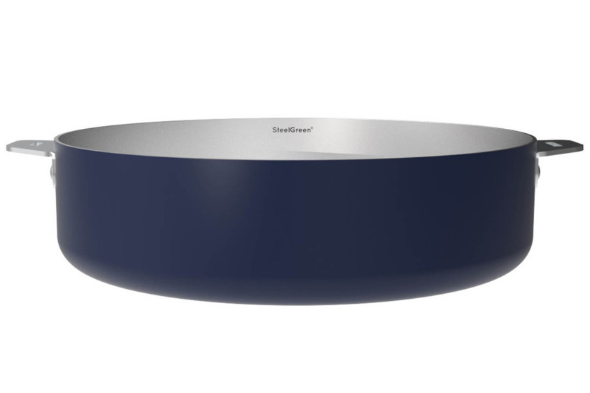 Cookut La Merveilleuse 28 cm sauterpande i rustfrit stål Steel Green®.