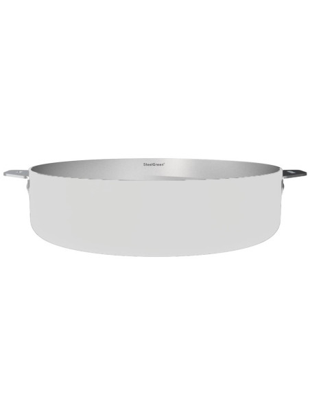 Cookut La Merveilleuse Sartén de acero inoxidable Steel Green® de 28 cm