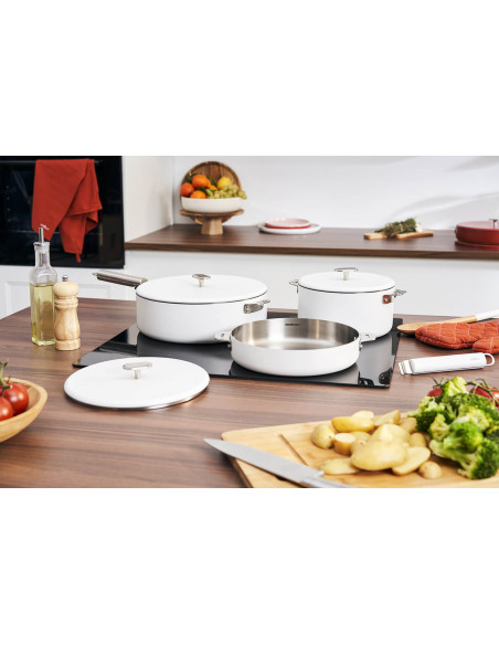 Cookut La Merveilleuse 28cm roestvrijstalen Steel Green® sauteerpan
