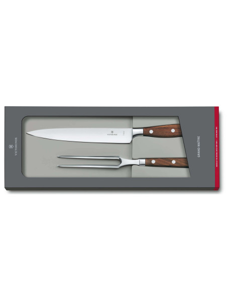 Victorinox Grand Maître täljset i rosenträ täljkniv + kockgaffel
