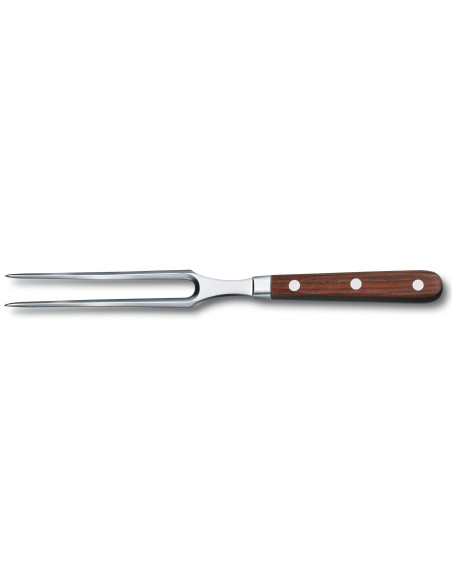 Victorinox-Set Grand Maître Rosewood Tranchiermesser + geschmiedete Kochgabel