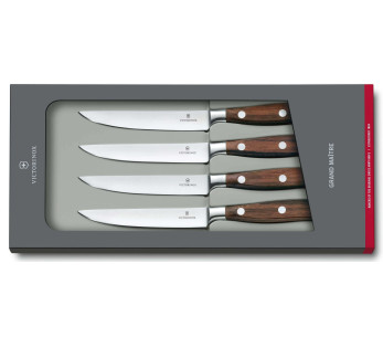 4 Victorinox Grand Maître Wood takorakenteinen pihviveitsisarja 12cm vaahterakahva 2