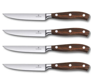Juego de 4 cuchillos forjados Victorinox Grand Maître Wood 12cm mango arce