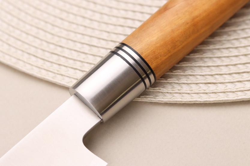 Yanagiba-kniv 30 cm Wusaki Olive 7Cr håndtak i oliventre + saya