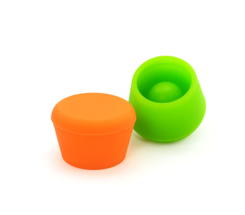 2 rolhas de silicone Pulltex para vinho em cores aleatórias