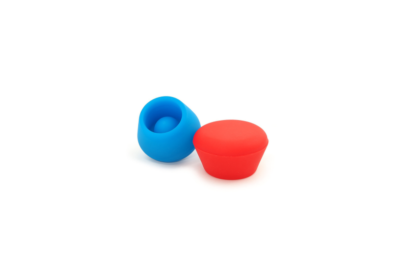 2 tapones de champán de silicona Pulltex de colores