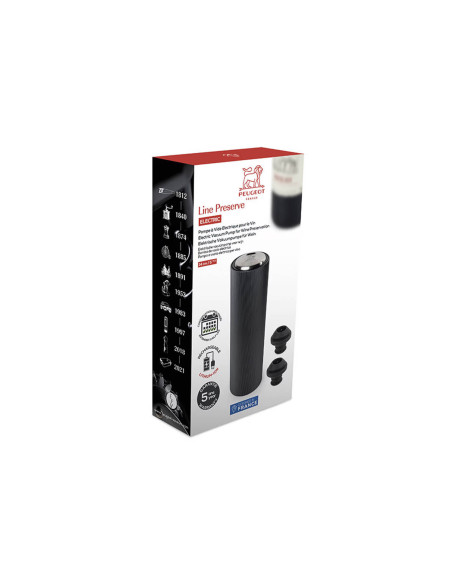 Peugeot Line Preserve Sähköinen automaattinen tyhjiöpumppu alumiinista 14cm + 2 tulppaa