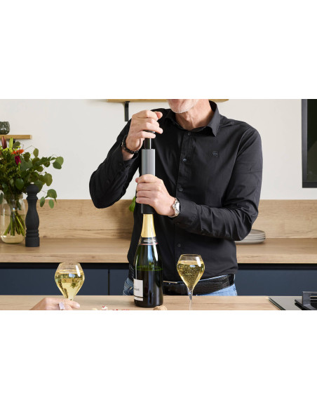 Pompe de Conservation Peugeot Line Preserve Duo double fonction vin & effervescent + 3 stoppers