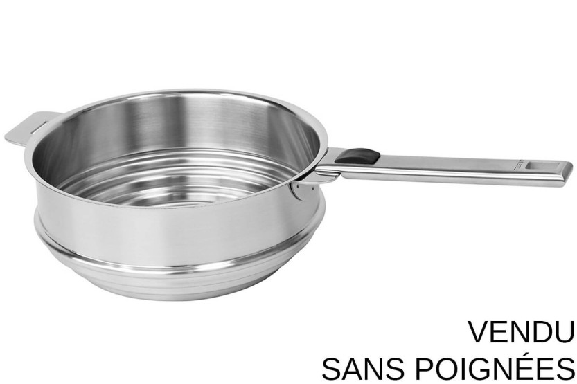 Cristel Strate Löstagbar universalångkokare i rostfritt stål 18/10