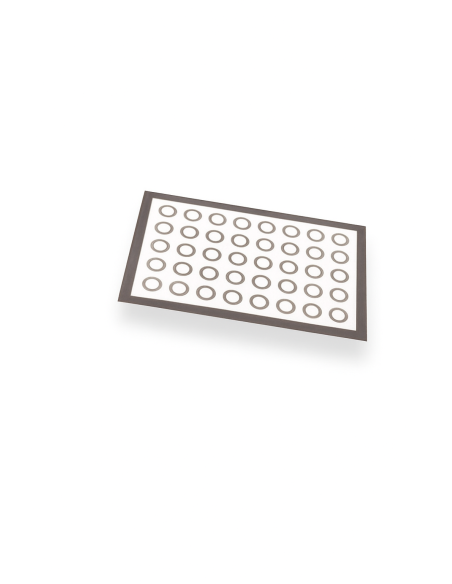 Plancha especial para hornear macarrones con moldes