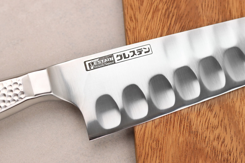 Glestain Home Series Coltello da chef giapponese da 19 cm con punte cave